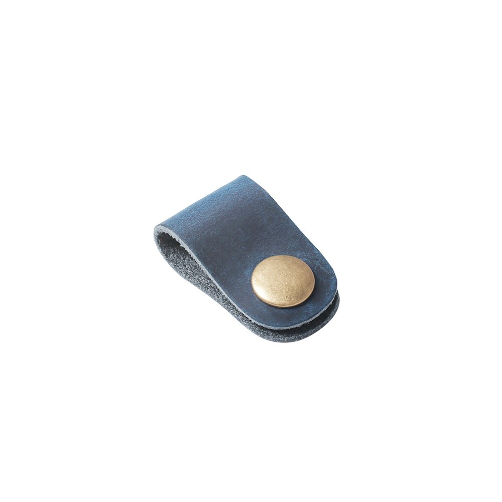 1pc 8*2cm headset øretelefon ledning bærbar usb kabel ledning læder vikler skrivebordsæt ledning arrangør hjem skole skrivebord manager: 3