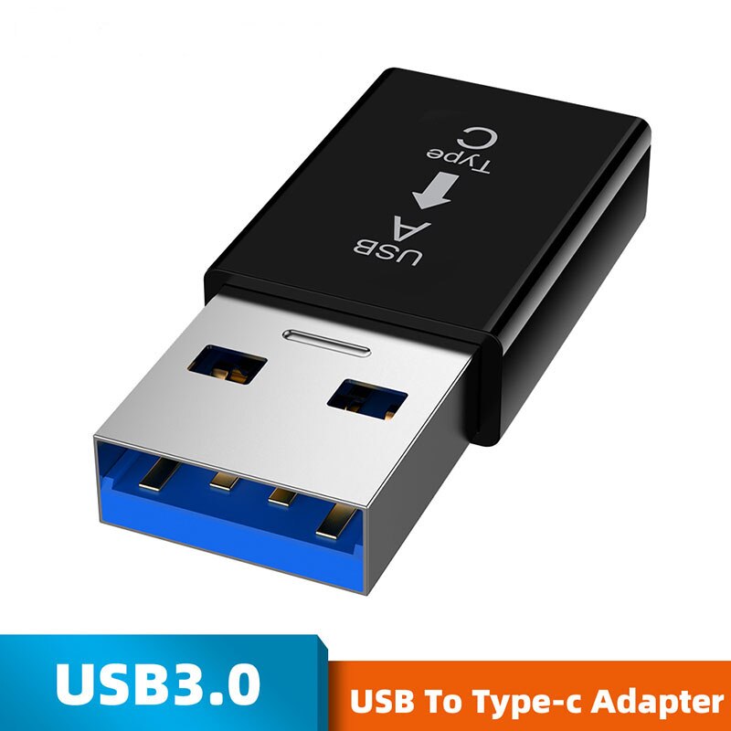 Type-C Jack To USB Plug 3.0A Adapter Female To Male Connector Charging Cable Transfer Connectors For PC Socket Mobilephone TXTB1