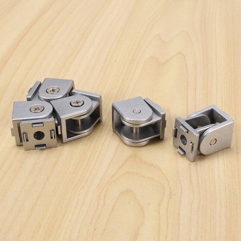 10Pcs Zinc Alloy Pivot Joint For Aluminum Extrusion Profile Series, Flexible Pivot Joint For Aluminum Profile