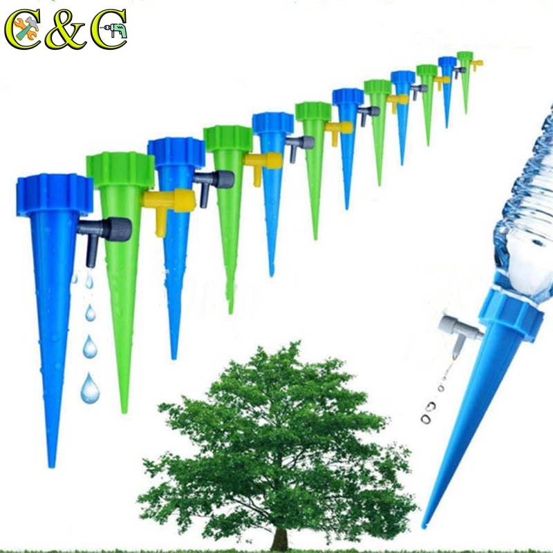 3 Stks/partij Tuin Automatische Drip Cone Lui Watering Spike Plant Bloem Fontein Irrigatie Systeem Praktische Besproeien Sprinklers