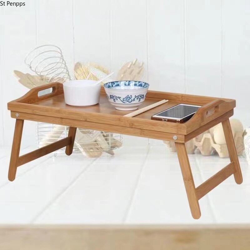 Ontbijt Tafel Lunch Tafel Laptop Stand Bamboe Klaptafel Laptop Tafel Picknicktafel Computer Bureau Laptop Stand Tafel