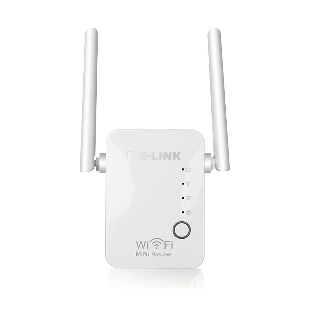 KEBIDU 300 mb/s bezprzewodowy wzmacniacz sygnału Wifi/router dwuzakresowy 2.4Ghz 4 Wi fi antena daleki zasięg wzmacniacz sygnału: US wtyczka / 2szt Antennas biały