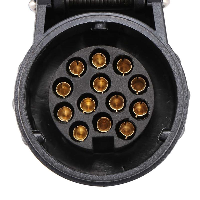 13 Pin Plug and 13 Pin Socket 300cm Extension Wiring Trailer Plug With Spring Cable Caravan Connectors Waterproof Accessories