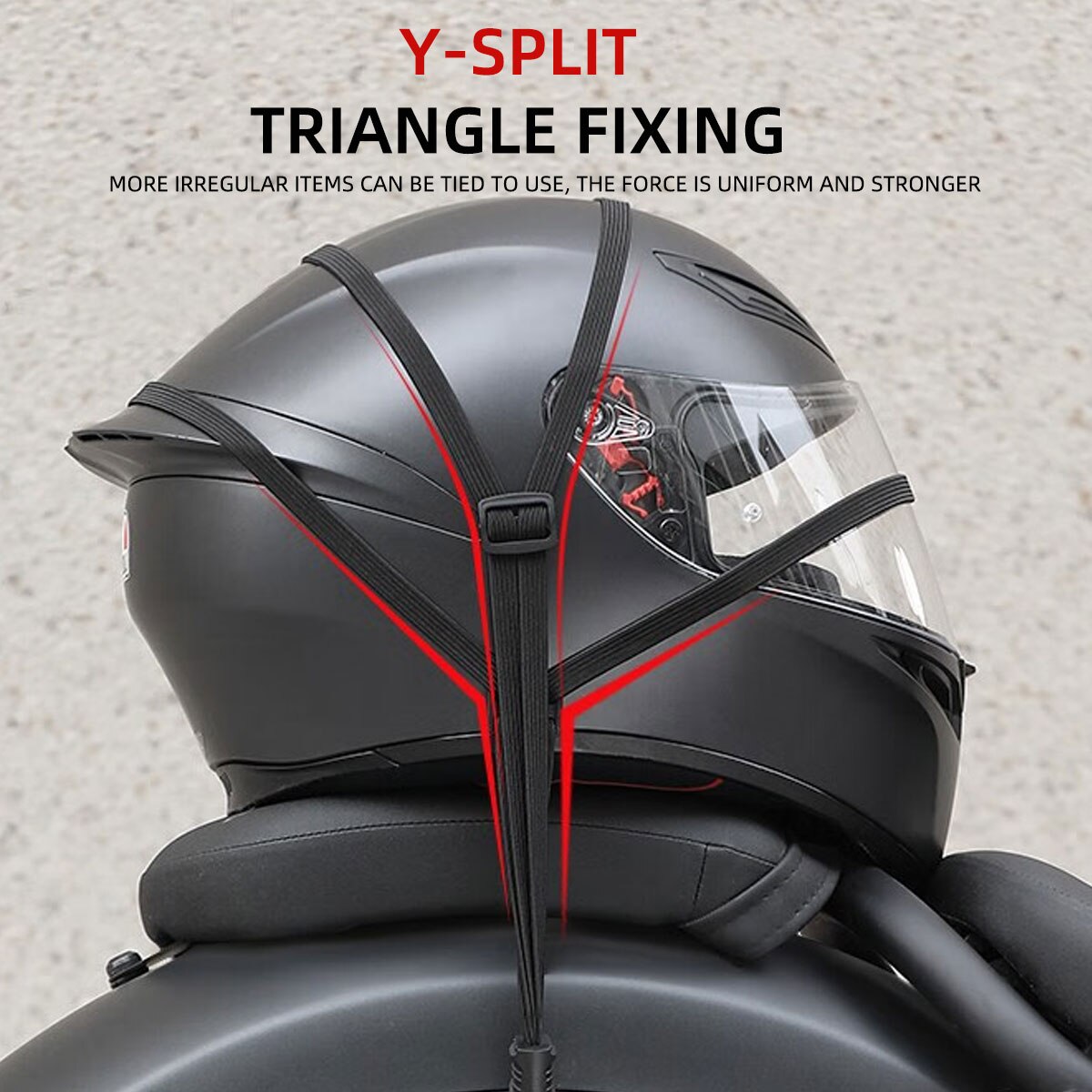 60cm pasek robić bagażu motocyklowego kask stałe paski uniwersalna chowana elastyczna klamra lina motocykl trwały kask siatka bagażowa