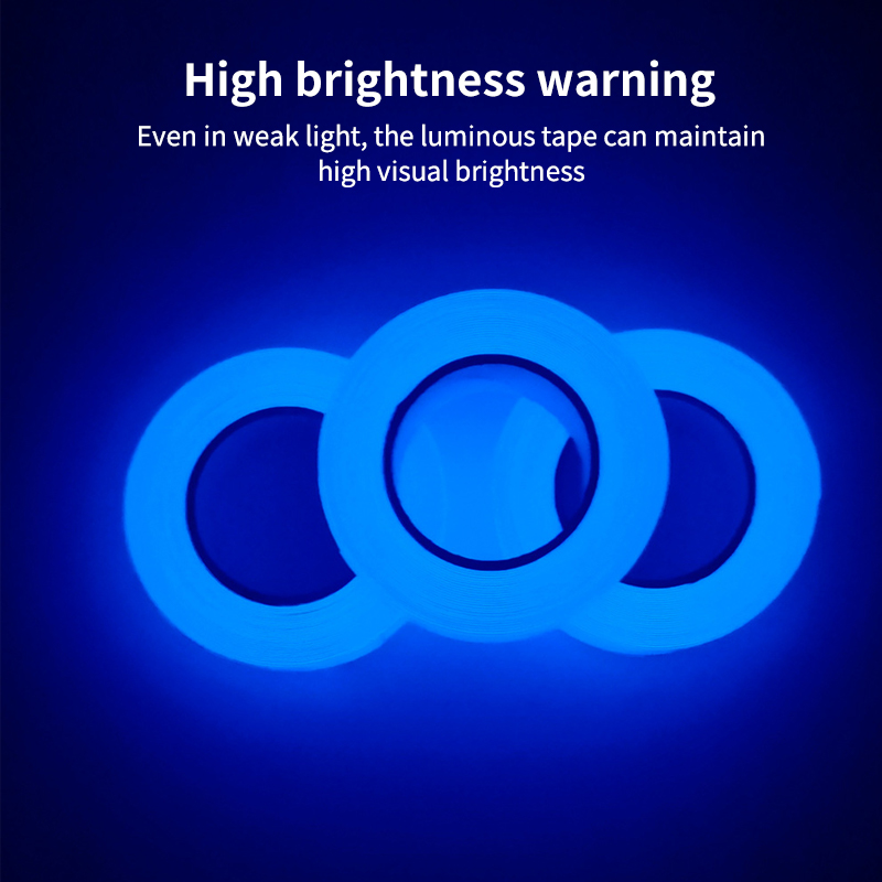 Zelfklevende Lichtgevende Veiligheidstape, Diy Decoratieve Gloeiende Tape, Podium Trap Veiligheid Waarschuwingstape Groen Fluorescerend Waarschuwingstape