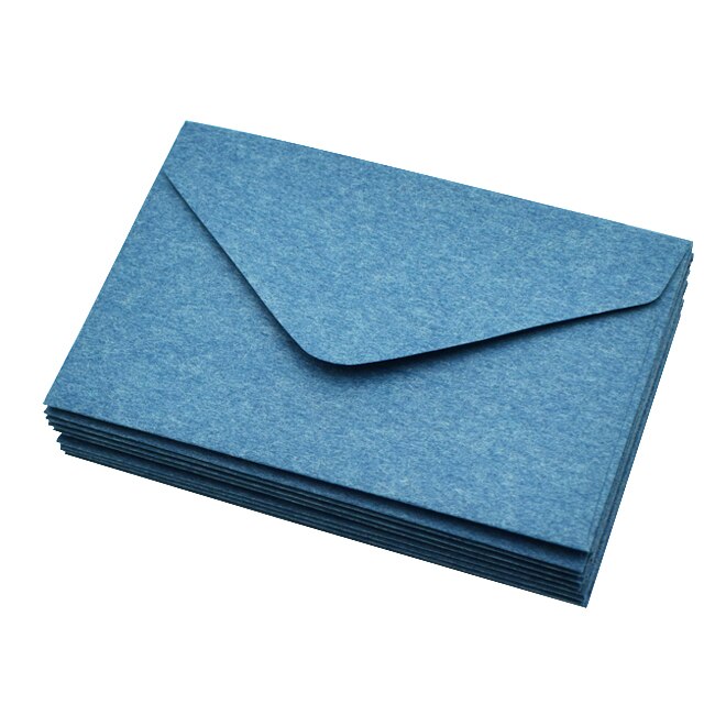 Sobres de papel pequeños clásicos, sobres coloridos en blanco, 10,5x6,7 cm, tarjetas de felicitación, invitación de boda, sobre de , 20 Uds.: Sea blue