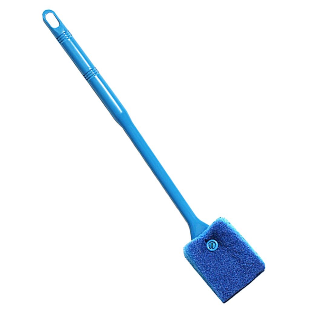 Aquarium Fish Tank Glass Cleaner Sponge Brush Algae Brush Scrubber Remover: Blue