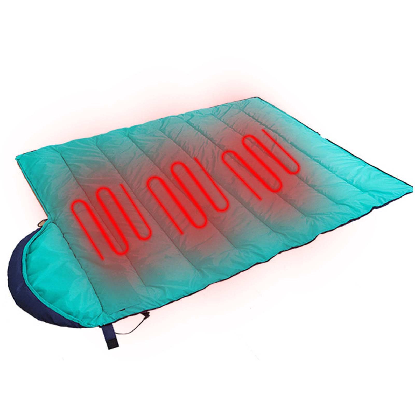 Electric Heated Sleeping Bag Waterproof Adjustable Sleeping Bag Outdoor Heating Sleeping Bag Travel Sleeping Bag: Default Title