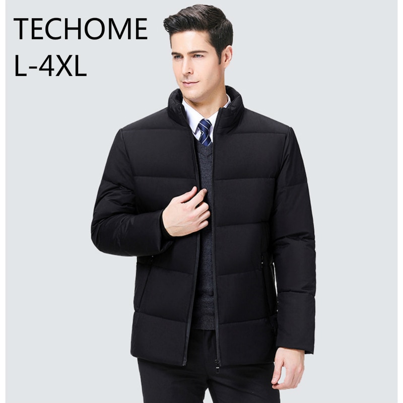 Winter Jacket Men Thermal Thick Coat Snow Navy Black Parka Male Warm Outwear White Duck Down Jacket Men