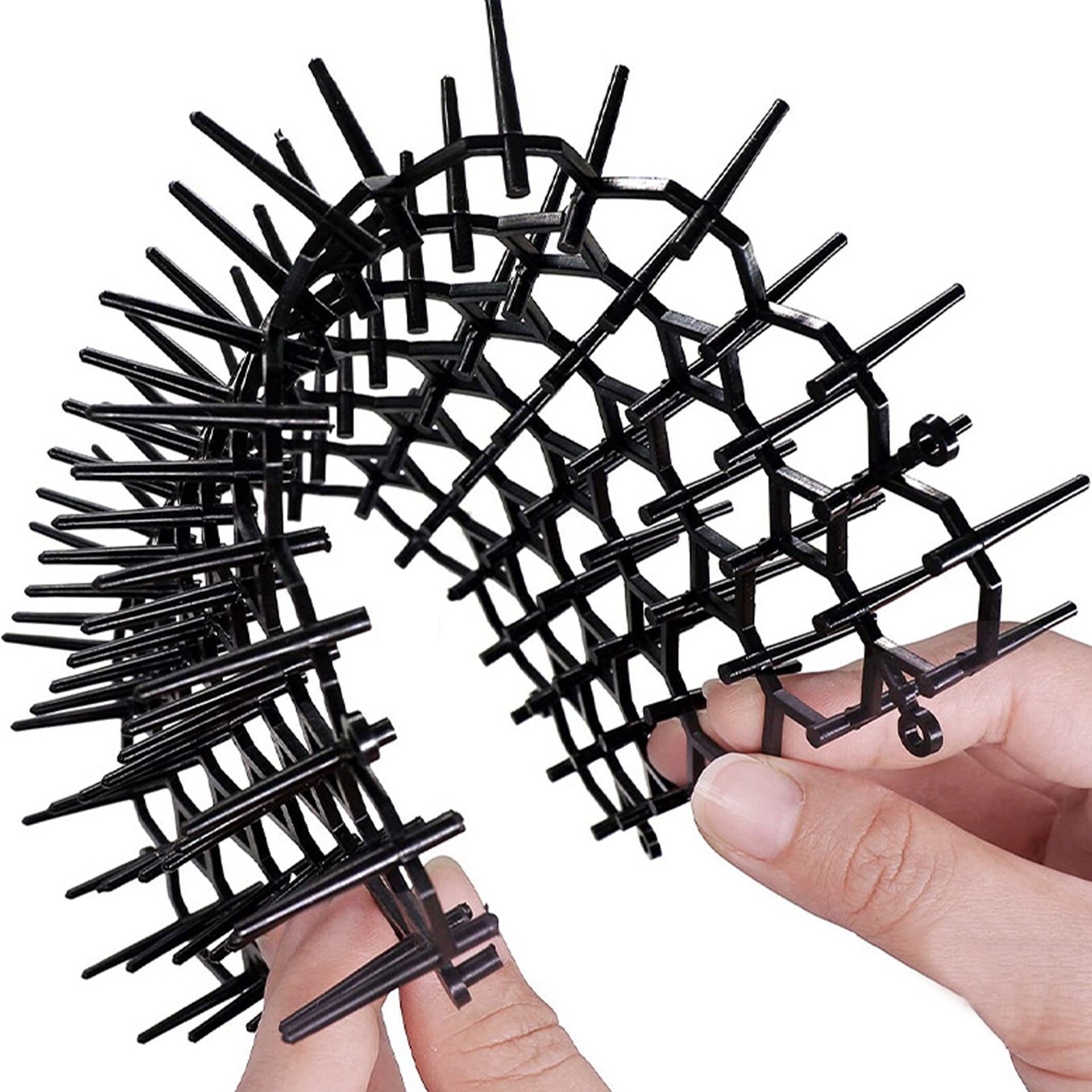 5PCS Cat Repellent Mat Garden Prickle Strip Dig Stop Cat Repellent Deterrent Mat Spike Portable Anti-Cat Dog Outdoor Garden