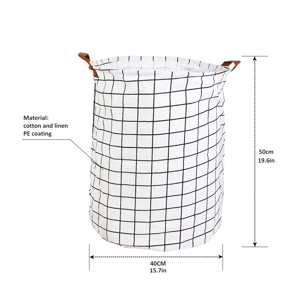 Foldable Laundry Basket Large Capacity Laundry Hamper Dirty Clothes Storage Organizer Bucket Homehold Storage Bag: Red