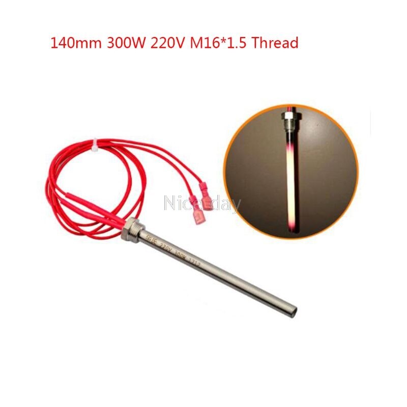 350w 220v tändare tändstav pelletsugn 10*140/150/170mm m16*1.5 f16 20: Vit