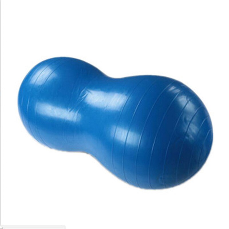 Anti-Burst Yoga Ball Inflatable Thickened Pilates Yoga Peanut Fitness Massage Rehabilitation Physical Therapy Ball: blue