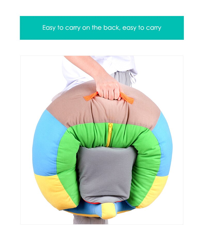 Chaise de canapé Portable pour bébé avec rembourrage en coton, Support pour bébé, coussin d&#39;assise, sac de haricots, décor de chambre de bébé
