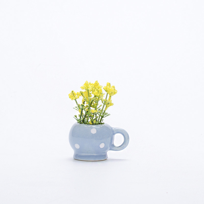 Ceramics Refrigerator Magnet Sticker Flower Vase Fridge Magnets Refrigerator Magnets Home Decor Mini Bonsai Plant Fridge Magnets: Chocolate