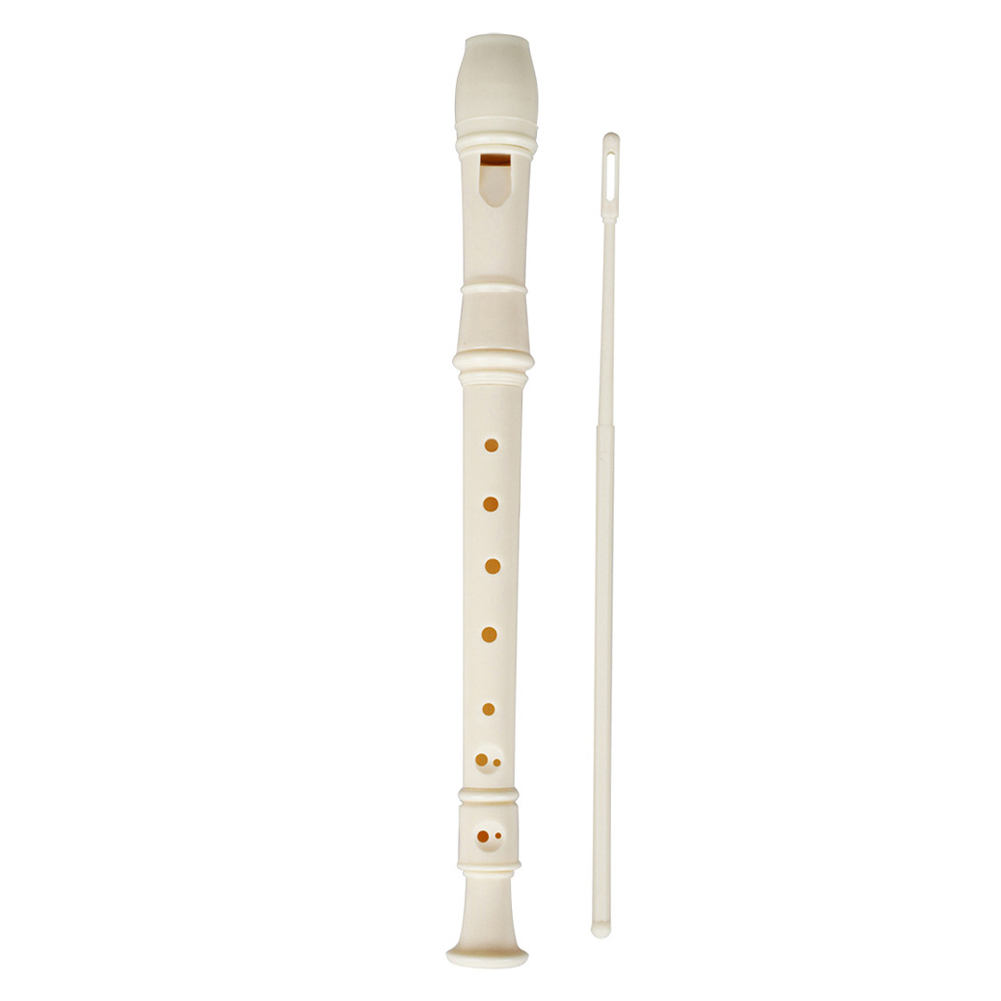 Clarinetto ABS Flauto Dolce - Strumento Musicale per Bambini - Flauto Durevole con Bastoncino di Pulizia: Bianco