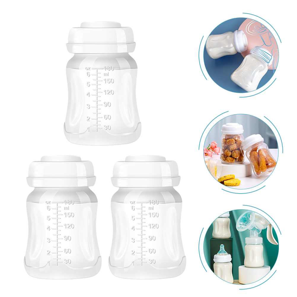 3 stücke Kunststoff Brust Behälter Flasche Pflege Flasche Baby Flasche