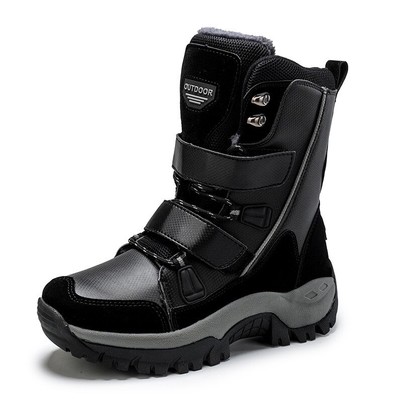 Botas de esquí antideslizantes para mujer, botines de nieve cálidos de media pantorrilla de , cómodos para exteriores, invierno,
