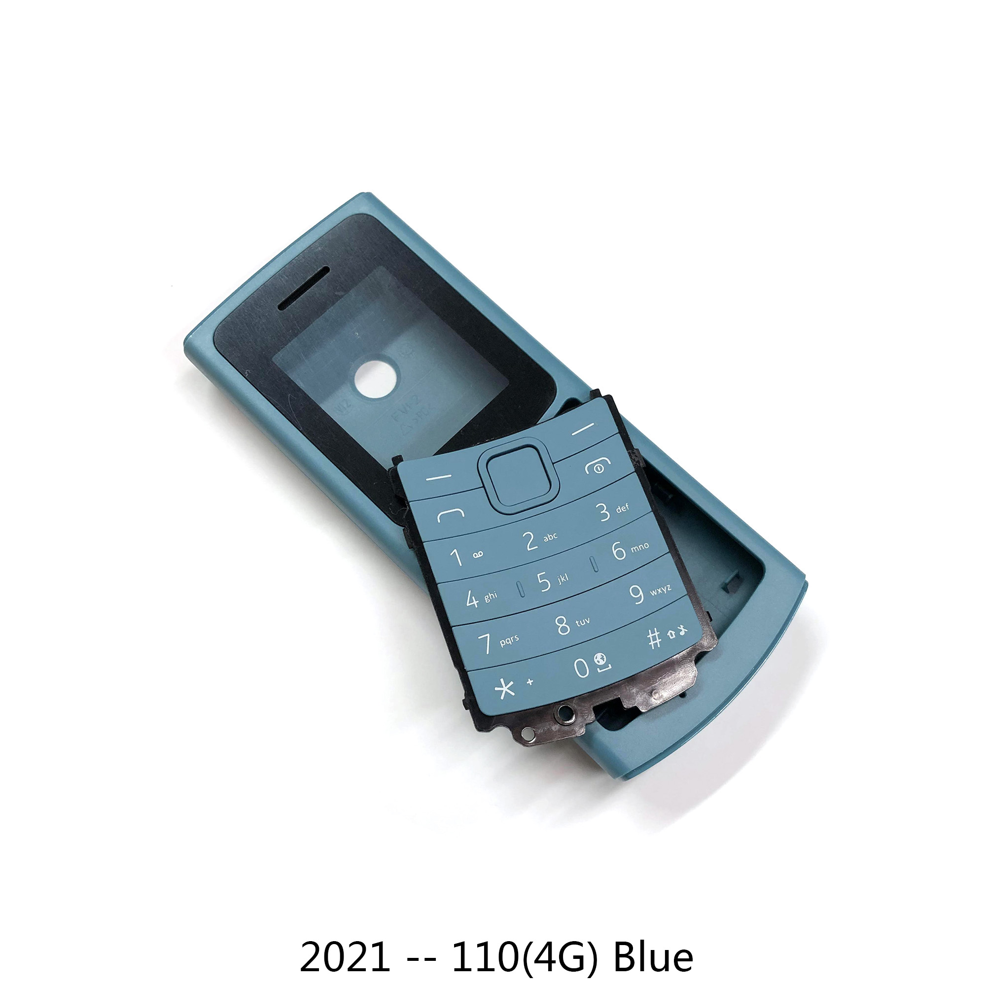 Phone Housing Cover For Nokia 105 4G AT-1389 110 4G case Keypad Back Battery 110 Mobile Phone Case Dual card version