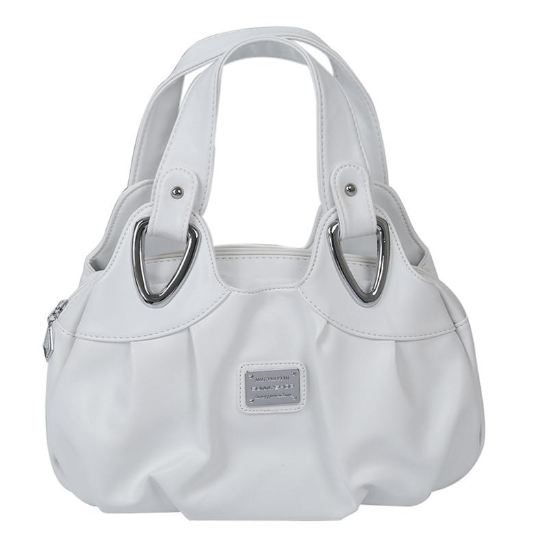 handtasche Frauen pu-leder Tasche Tote Tasche Handtaschen Satchel-Matte Weiß