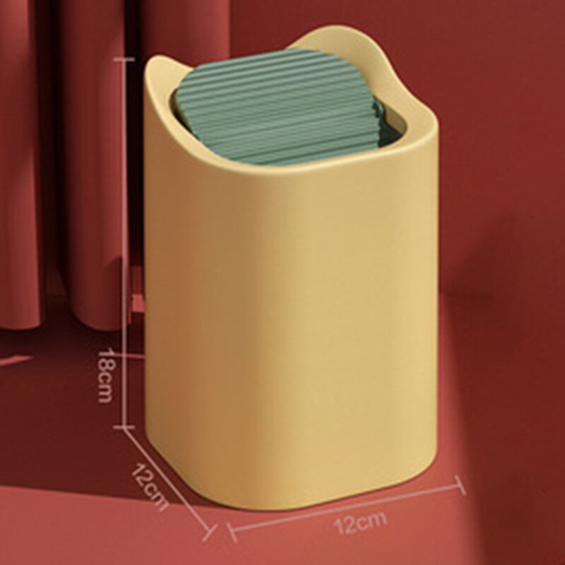 Mini Small Waste Bins Desktop Garbage Basket Home Table Plastic Trash Can Office Supplies Dustbins Sundries Barrel Box
