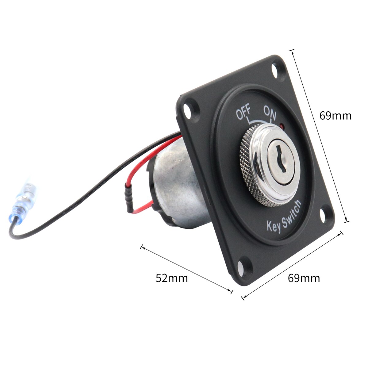 Universele 12V Auto Boot Motorfiets Ontsteking Starter Contactslot Panel 2 Positie Met 2 Sleutels