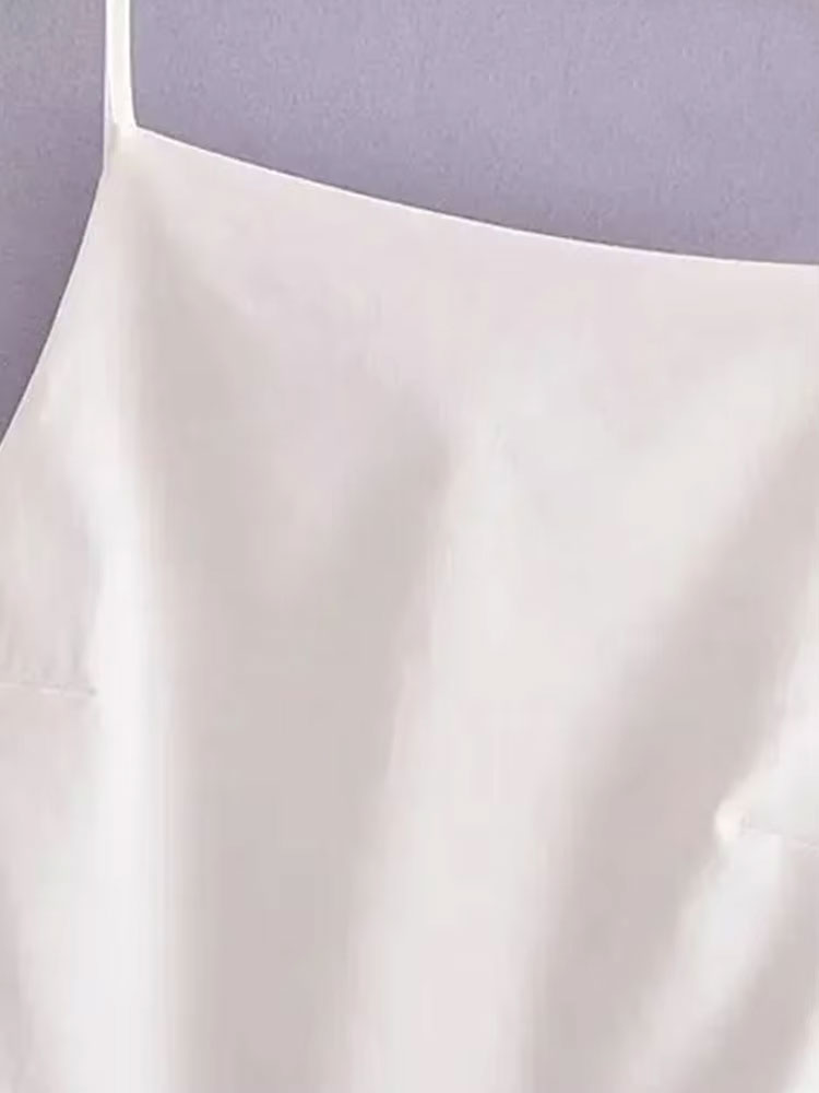 TRZA-Rückenfreie Tanktops für Damen, dünne Träger, gerader Ausschnitt, ärmellos, weibliche Camis, sexy