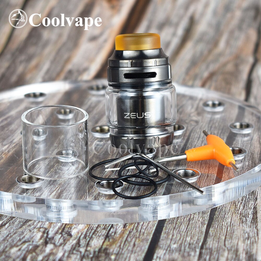 coolvape Zeus RTA Atomizer 3.5ml 4.5ml 510 thread vape tank with vaporizer rta rebuildable e cigatomizer vs Zeus X mesh RTA: G