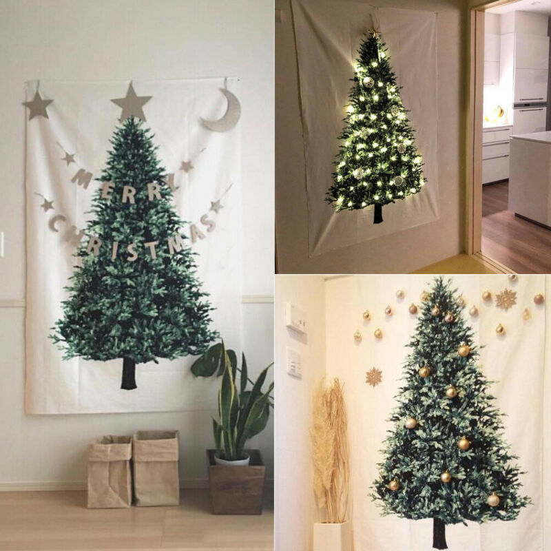 Ins juletræ fyr hænge stof væg dekoration stof juledekoration til hjemmet lille frisk baggrund simpelt gobelin