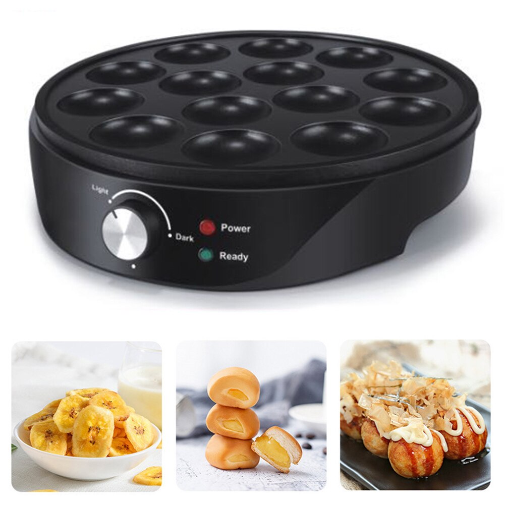 22 Holes Chibi Maruko Baking Machine Household Electric Takoyaki Maker Octopus Balls Grill Pan Cooking Tools EU