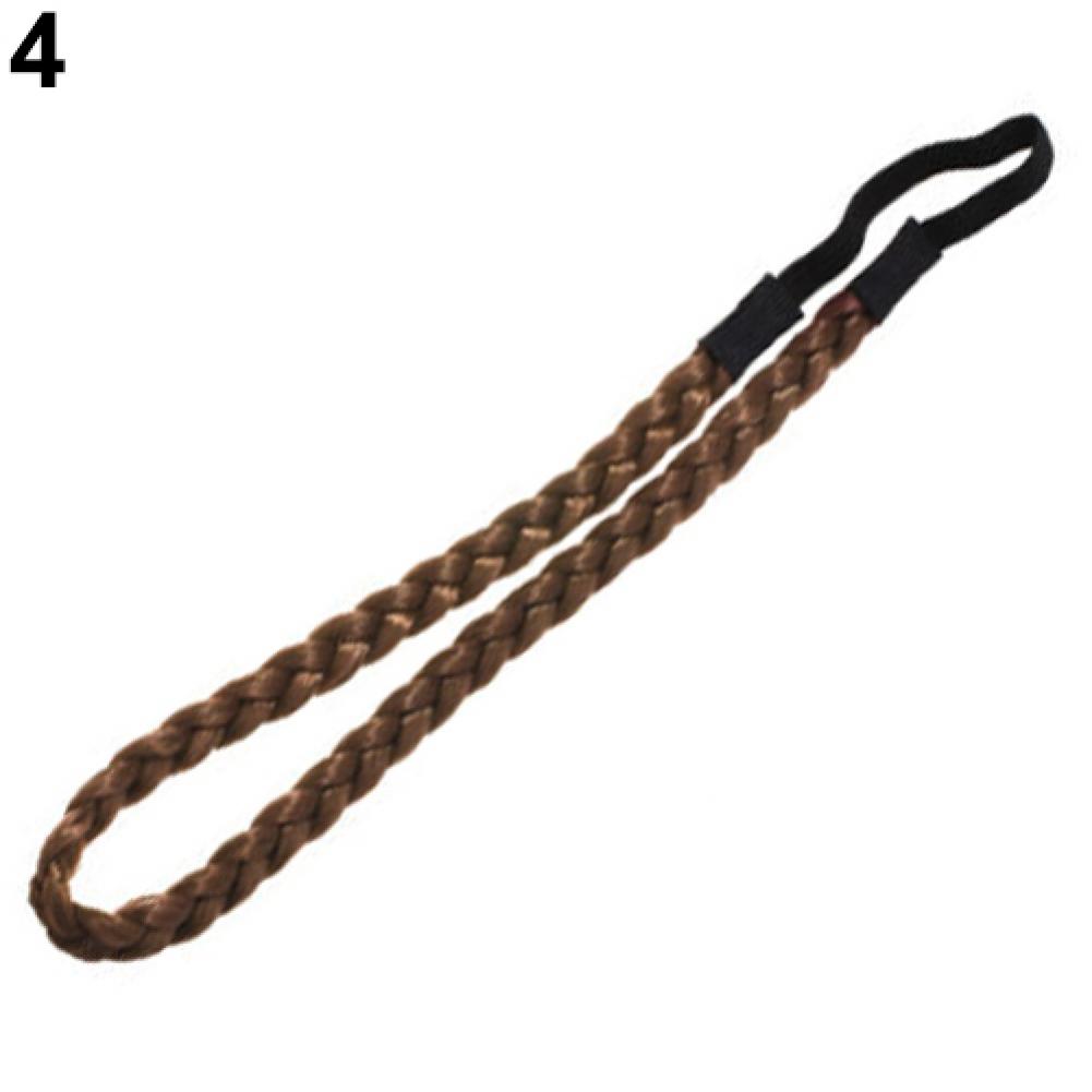 Vrouwen Verstelbare Twist Vlecht Hoofdband Bohemian Voorhoofd Gevlochten Haarband Stretch Hoofdband Vrouwen Kapsel Haarband Vlechten Haar: Army Green
