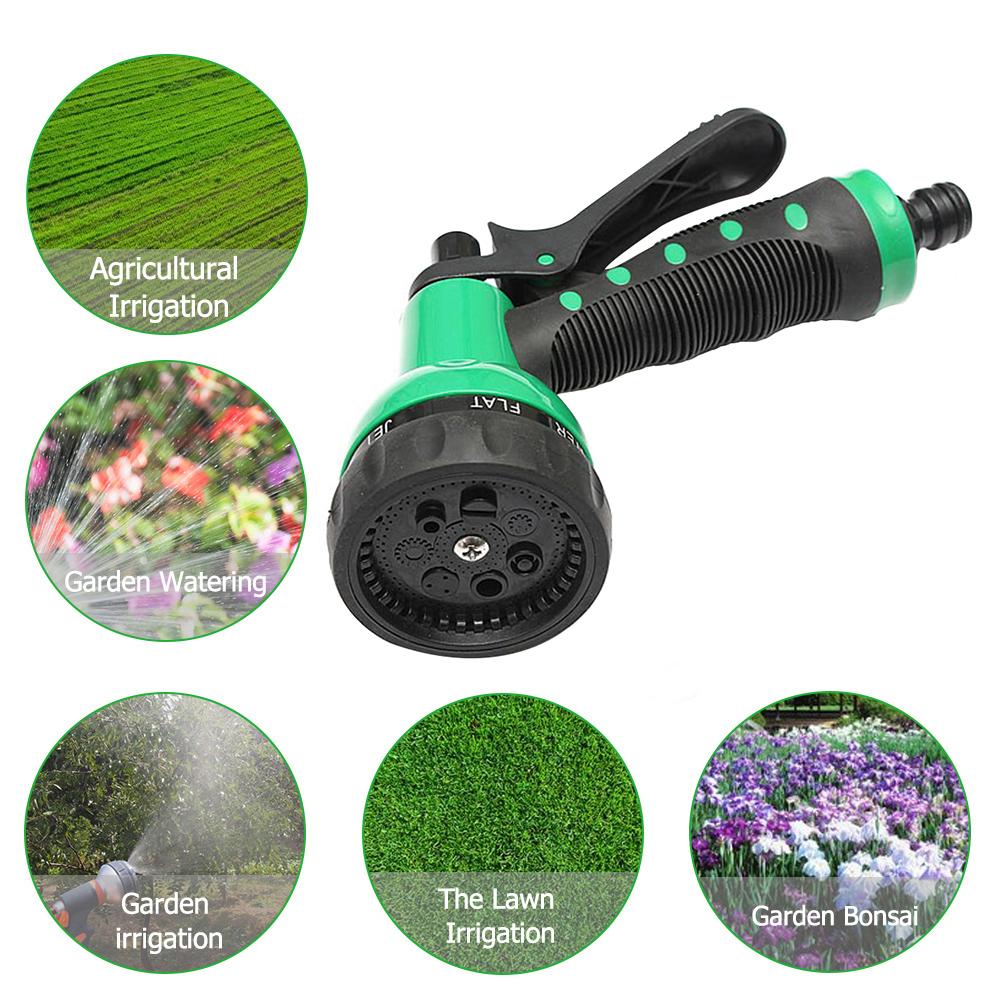 7.5M/15M Expandable Garden Water Hose Coil Magic Flexible Hose Pipe Plastic Hoses Garden Watering Equirment with Spray Guns