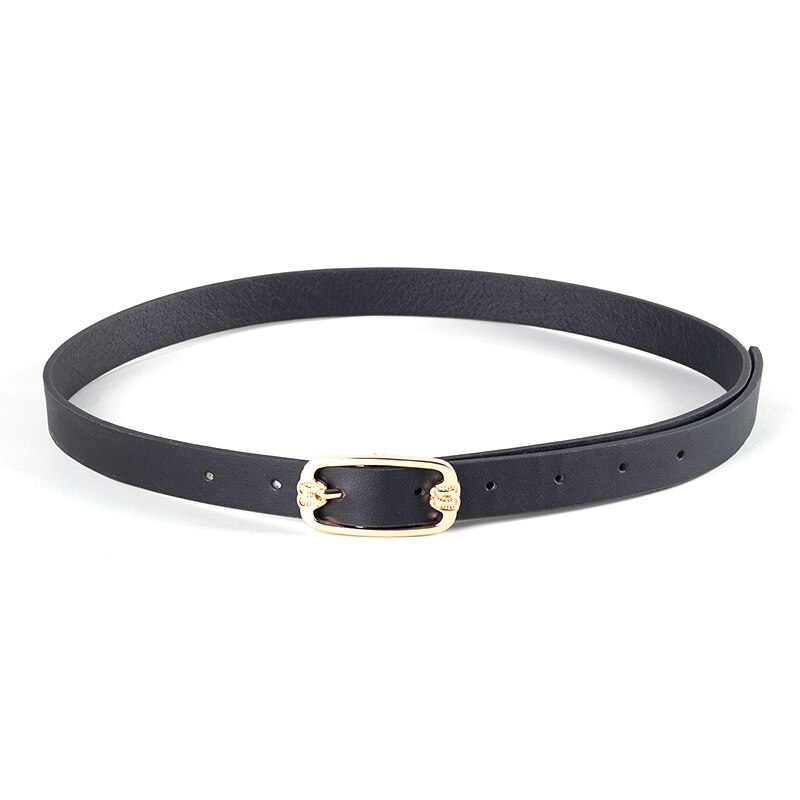 Cinturón cuadrado de cuero con hebilla, cinturones para mujer, cinturón para vestido a la , nuevos accesorios para mujer, cinturón negro