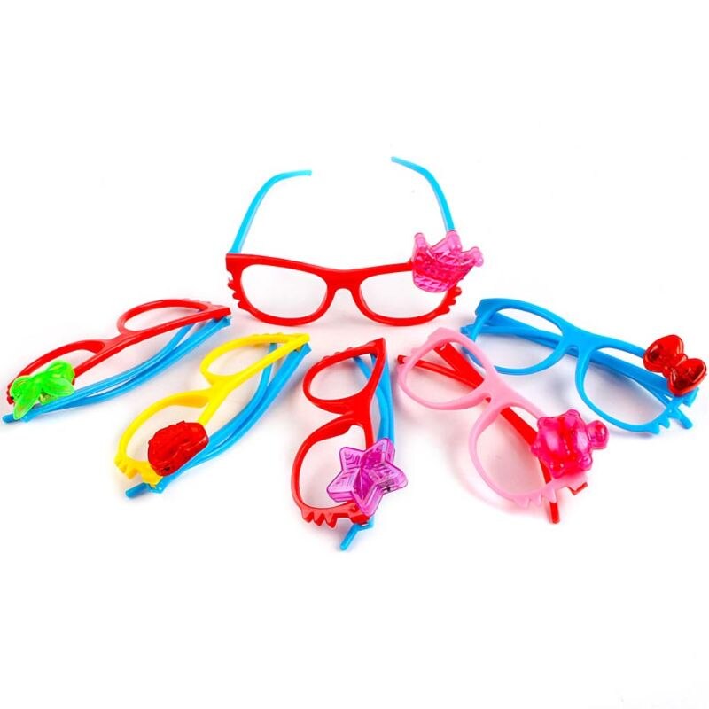 Kids Flashing Glasses LED Glasses Glowing Party Lighting Novelty Bright Light Festival Party Glow Sunglasses Kids Toys