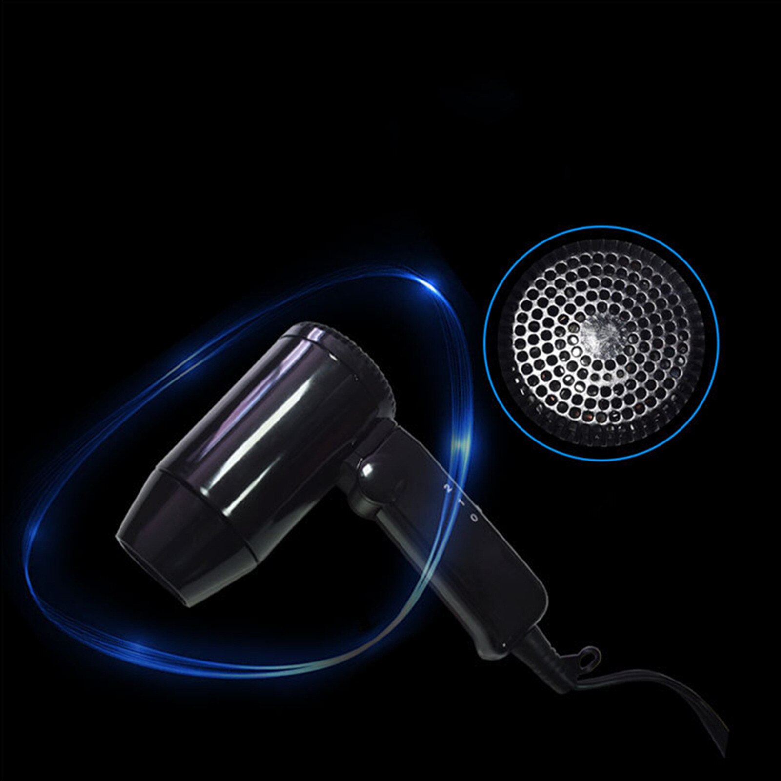 12V Folding Hair Drier Car-styling Hair Drier Car Portable Hair Drier For Car RV Boats Motorhome Trucks Trailer Travel Camping