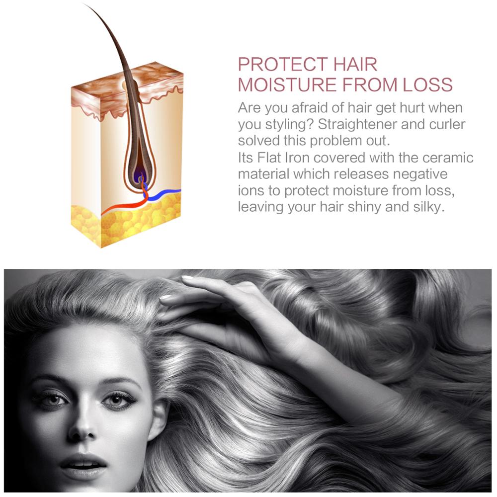 Flat Iron Hair Straightener Straightening Iron Tongs Ironing For Hair Styling Plank Crimper Styler Curling Iron