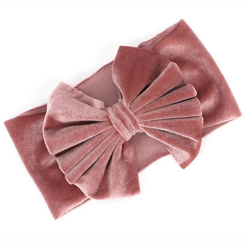 oro de bebé de terciopelo cinta elástica turbante diadema arcos niños bebé niña diademas para el pelo accesorios para el pelo para niños: headband 6