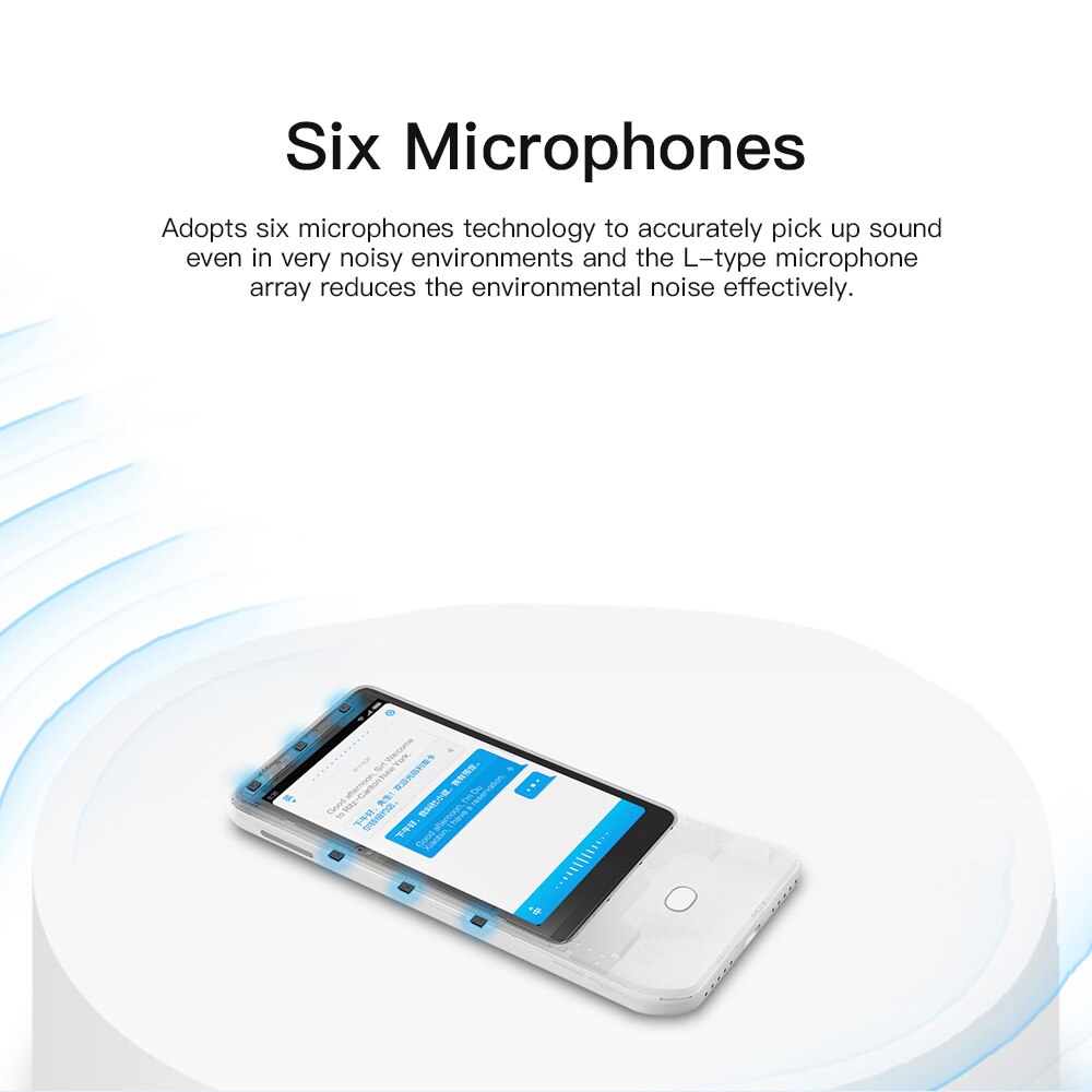 Xiaomi Mijia Ai Voice Vertaler Recorder 1 + 8Gb 18 Talen 4.1 Inch Touch Screen 6 Microfoon Online Camera foto Vertalers