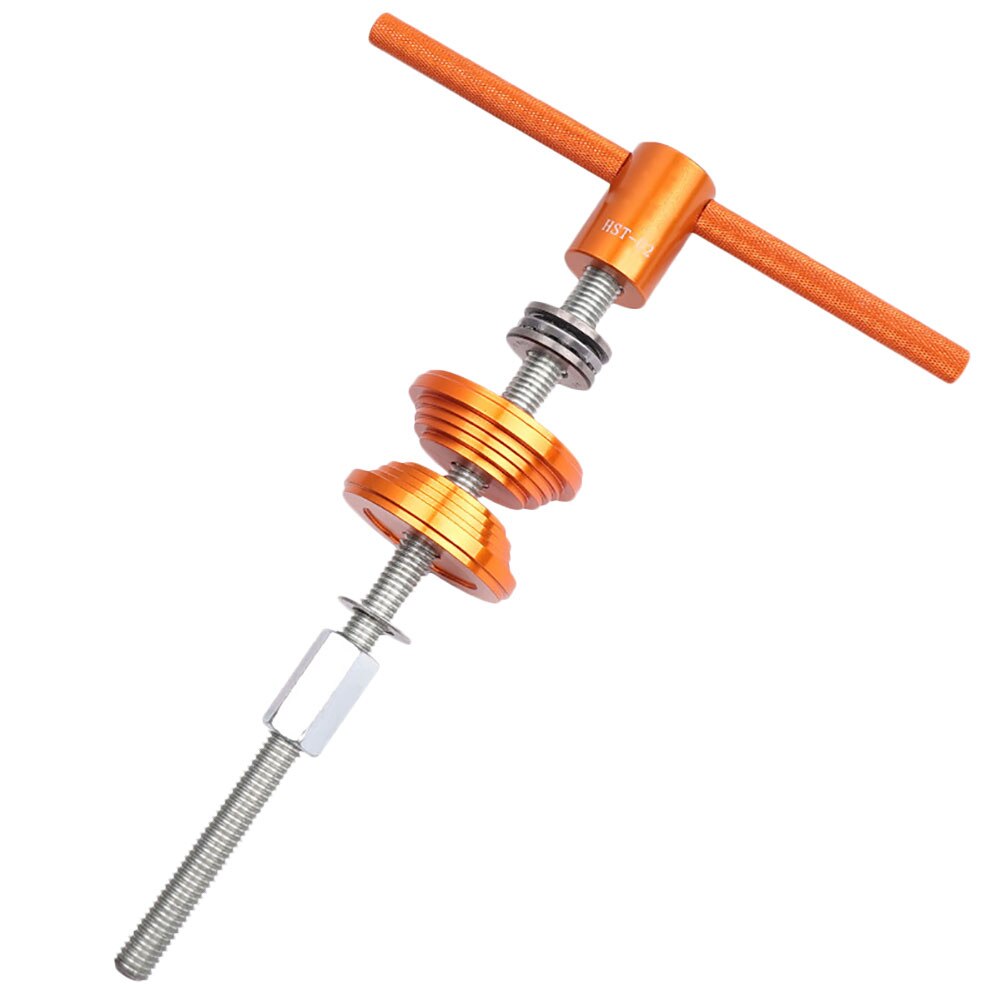 MTB Road Bicycle Headset Press-in Tool Shaft Bowl Removal Tool Combination Stainless Steel Bearing Installation Repair Kit: Orange