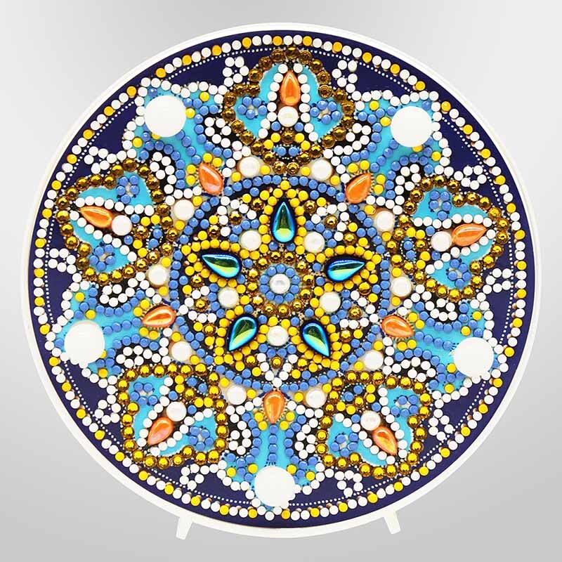 Homfun diamant maleri led lampe lys mandala 5d diamant broderi landskab rhinestones diy diamant jul halloween: Zxd 068