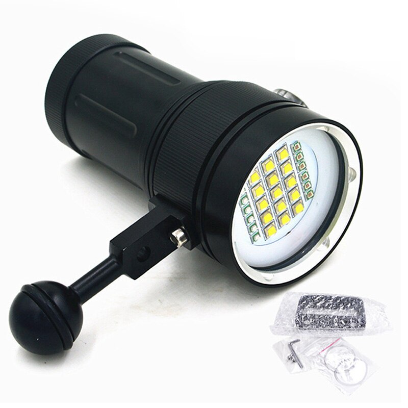Plongée sous-marine 100M XM-L2 LED caméra vidéo photographie lumière torche lampe de poche A15