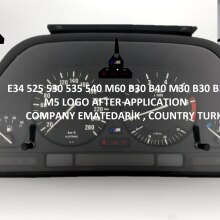 BMW E34 525 530 535 540 M50 M30 M60 B25 B30 B35 B40 M5 Combiné D'instruments M Logo Badge Rétro-Éclairage Compatible De Parfaite
