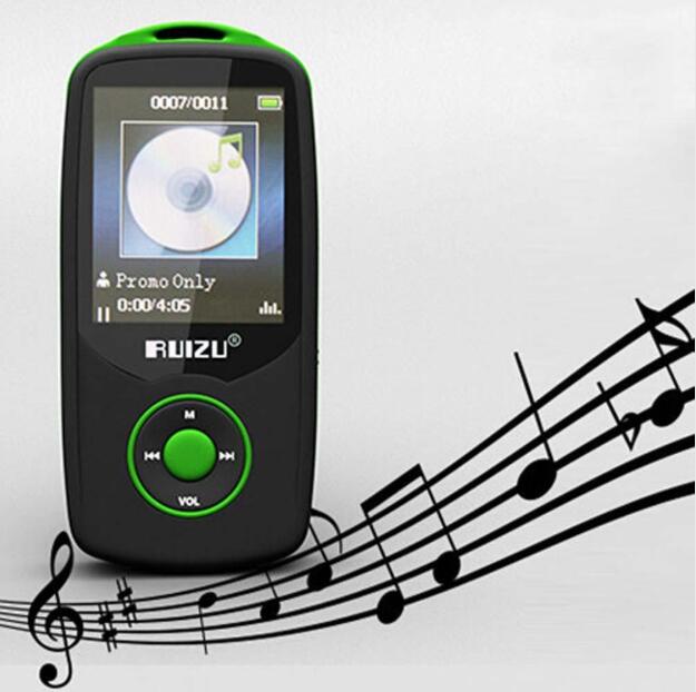RUIZU X06 sans fil Bluetooth Sport MP3 lecteur de musique sans perte 8GB 1.8 "peut jouer 100 heures enregistreur FM Ebook Support 64GB TF carte