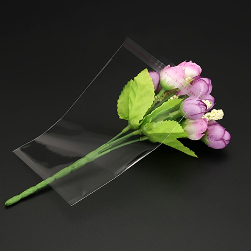100pcs Self Seal Self adhesive Bag Transparent Storage Bags Jewelry Packaging Packaging Bags Home Plastic