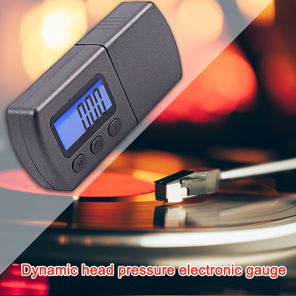 Portable Magnetic LCD Screen Digital Turntable Stylus Force Scale Meter Gauge for Phono Vinyl Record Needle