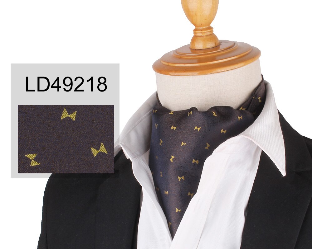 Cravate Paisley en Polyester pour homme, motif Floral, en cachemire, pour mariage, en Polyester, Jacquard, de luxe: LD49218