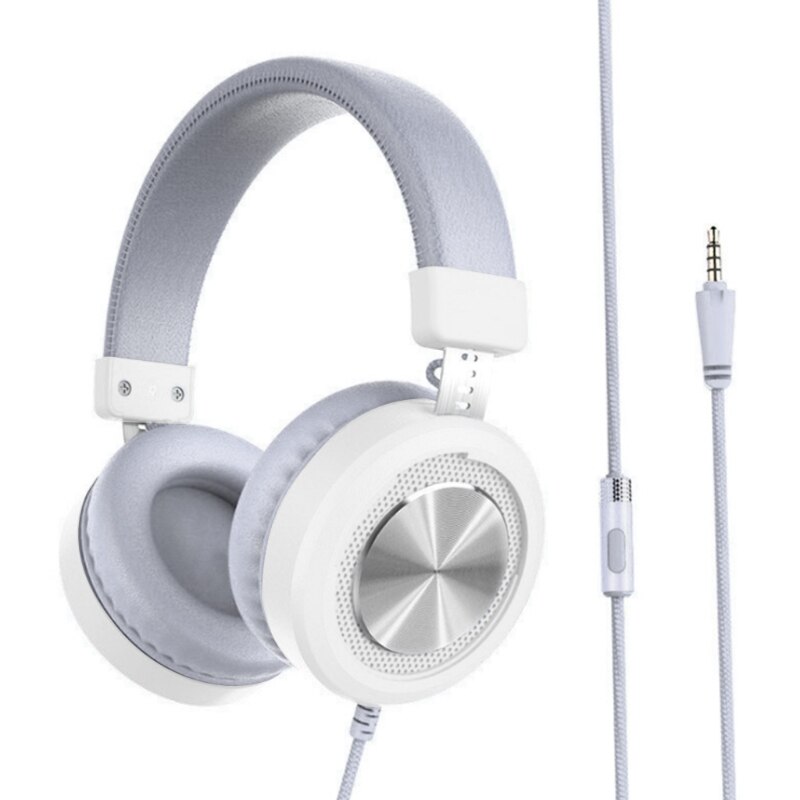Wired Over Ear Headphones 3.5mm Computer Recording Phone Laptop 68UB
