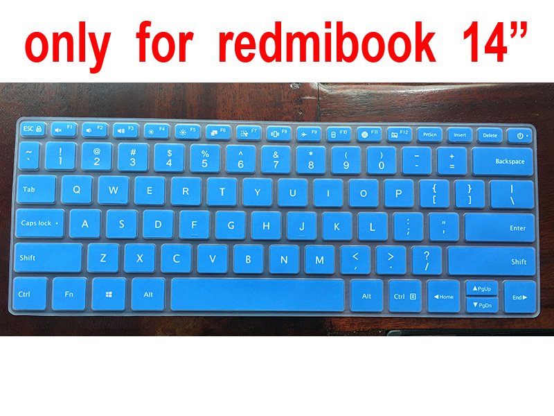 Washable Laptop Keyboard Cover For Xiaomi Redmibook 14 inch Red Mi Book Mibook 14 Silicone Waterproof Notebook Protector: Blue