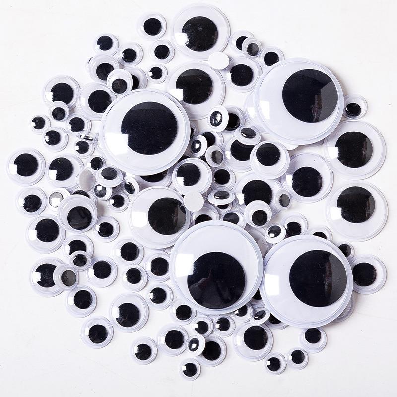 1000-Piece Googly Eyes Assorted Sizes - Self-Adhesive Wiggle Eyes For Crafts, Slime, DIY & Decor (6mm To 15mm)