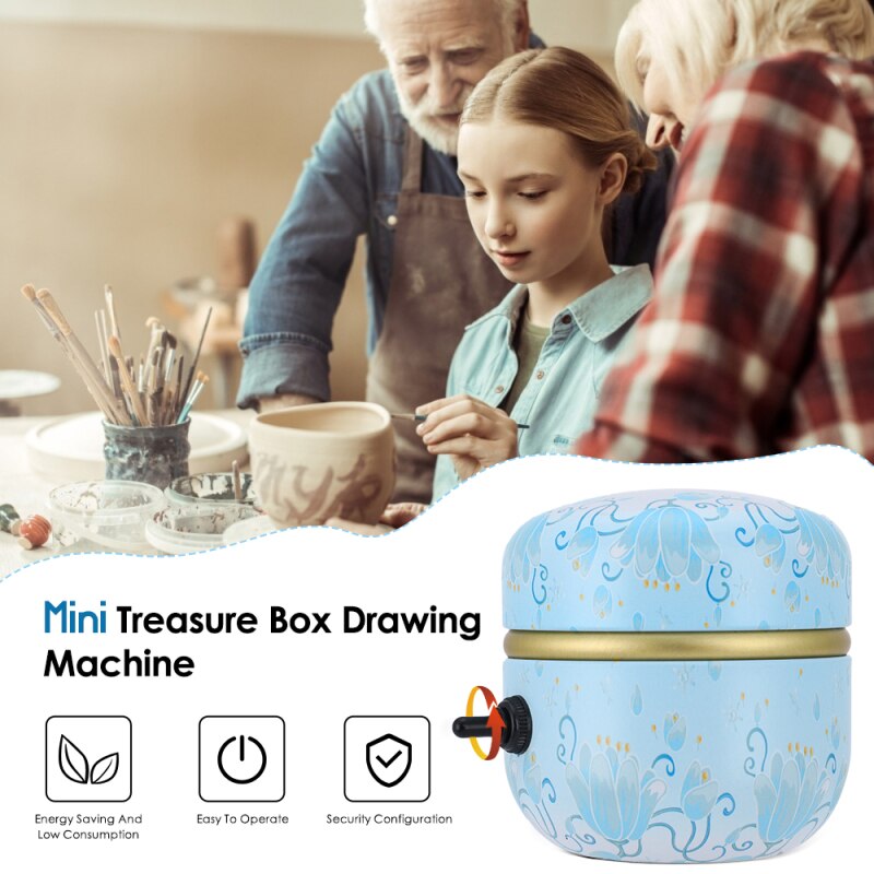Mini poterie roue Machine 1500 tr/min Mini poterie Machine électrique poterie roue argile pour travaux pratiques outil plateau pour adultes enfants céramique Art